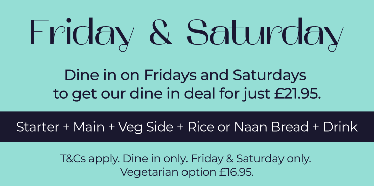 Book a table at Khana and enjoy our Friday and Saturday Deal! Book a table at Khana this Friday or Saturday